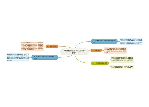 增值税合理节税的方法有哪些？