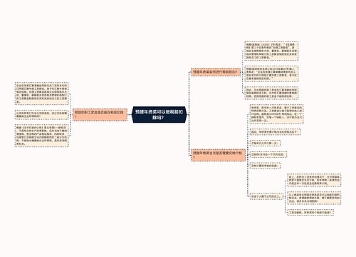 预提年终奖可以做税前扣除吗？