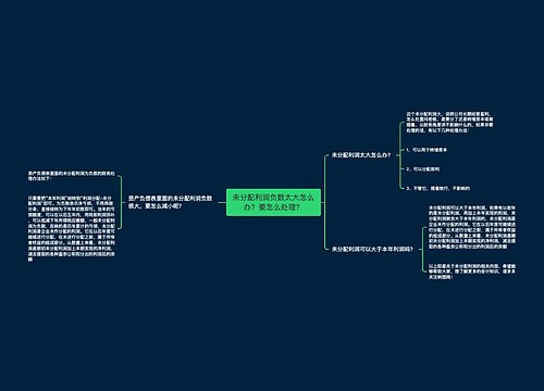 未分配利润负数太大怎么办？要怎么处理？