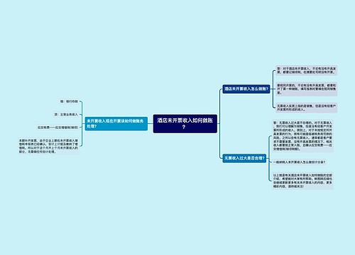 酒店未开票收入如何做账？