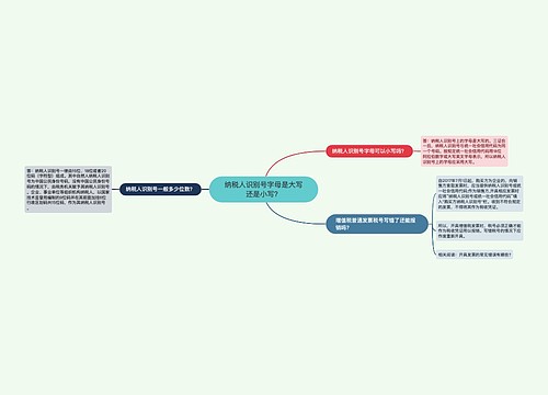 纳税人识别号字母是大写还是小写？