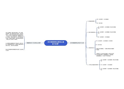 多交增值税转出要怎么做会计处理？