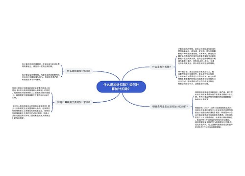 什么是加计扣除？如何计算加计扣除？