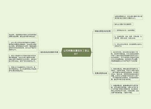 公司转账支票丢失了怎么办？