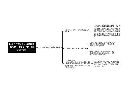 会计人注意：2月纳税申报期限延长至2月28日，附办税指南