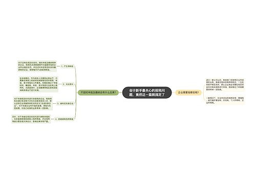 会计新手最关心的报税问题，竟然这一篇就搞定了