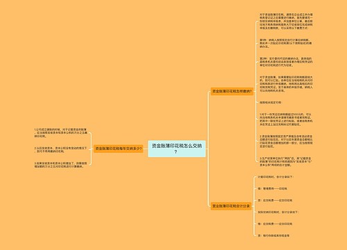 资金账簿印花税怎么交纳？