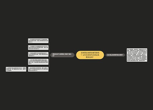 没有营业执照会被罚款吗？让代办机构代办营业执照安全吗？