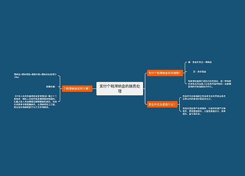 支付个税滞纳金的账务处理