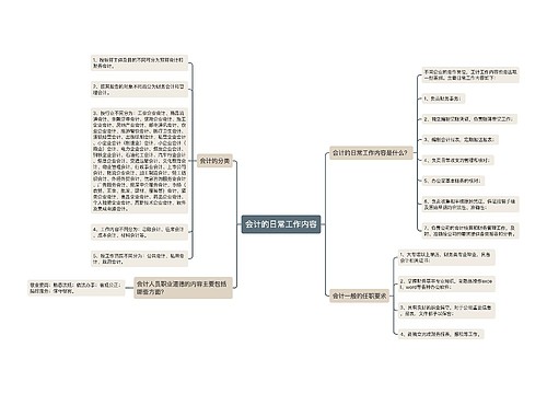 会计的日常工作内容