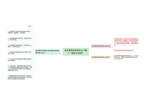 成本费用利润率怎么计算？一般多少合适？