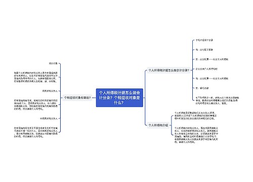 个人所得税计提怎么做会计分录？个税征收对象是什么？