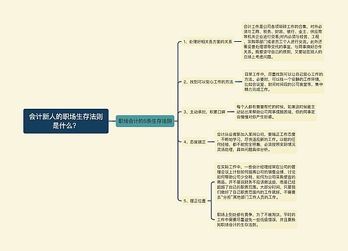 会计新人的职场生存法则是什么？