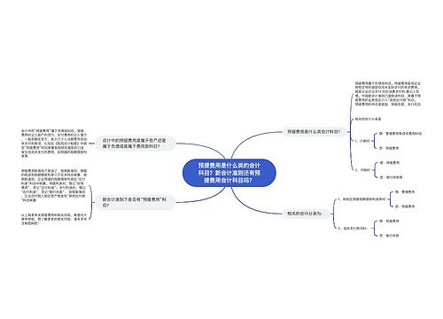 预提费用是什么类的会计科目？新会计准则还有预提费用会计科目吗？