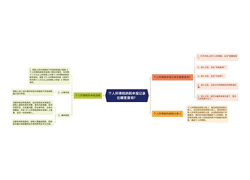 个人所得税纳税申报记录在哪里查询？