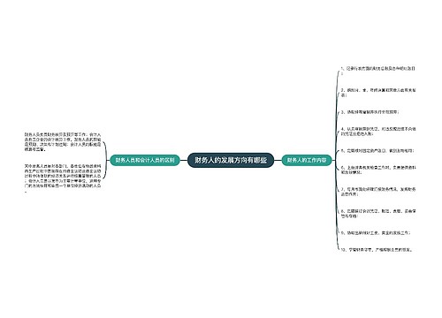 财务人的发展方向有哪些
