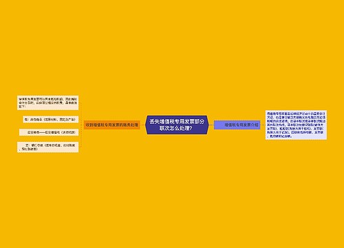 丢失增值税专用发票部分联次怎么处理？