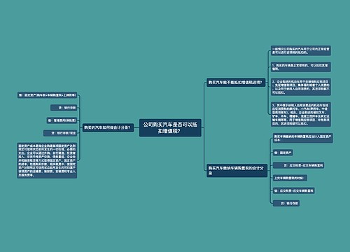 公司购买汽车是否可以抵扣增值税？
