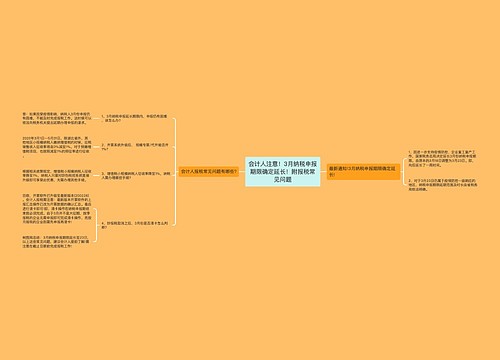 会计人注意！3月纳税申报期限确定延长！附报税常见问题