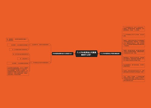 个人汽车租赁给公司需要缴纳什么税？