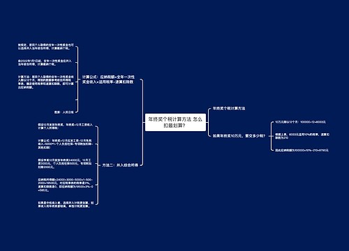 年终奖个税计算方法 怎么扣最划算？