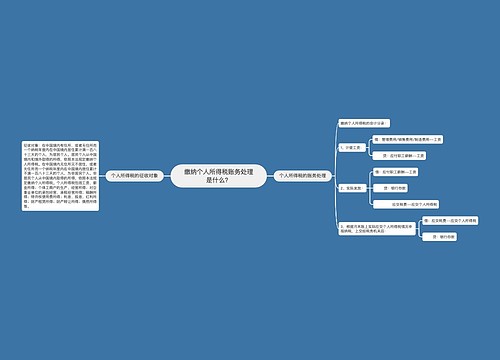 缴纳个人所得税账务处理是什么？