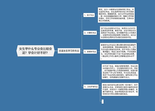 女生学什么专业会比较合适？学会计好不好？