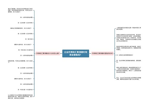 企业所得税汇算清缴时税局会查账吗？