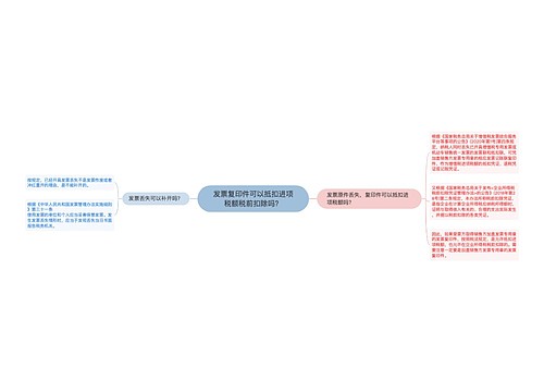 发票复印件可以抵扣进项税额税前扣除吗？