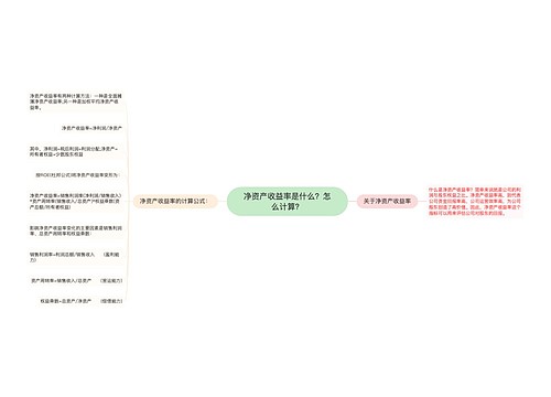 净资产收益率是什么？怎么计算？