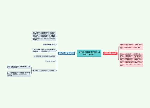 没有工作经验可以胜任出纳的工作吗？