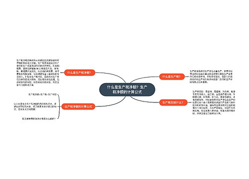 什么是生产税净额？生产税净额的计算公式