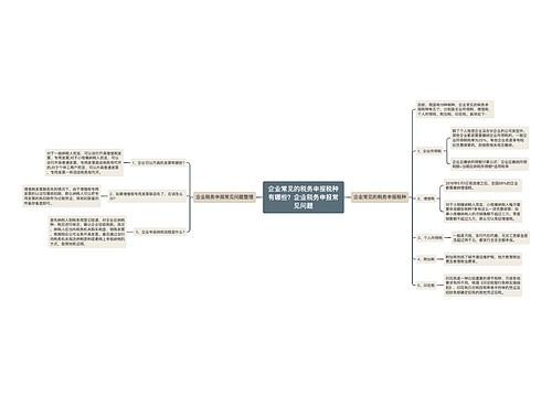 企业常见的税务申报税种有哪些？企业税务申报常见问题