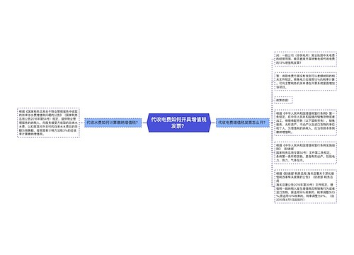 代收电费如何开具增值税发票？