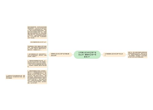 公司被认定为非正常户该怎么办？解除非正常户罚款多少？