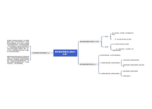 期末留抵税额怎么做会计分录？思维导图