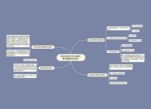 没有实收资本怎么做账？要不要缴纳印花税？