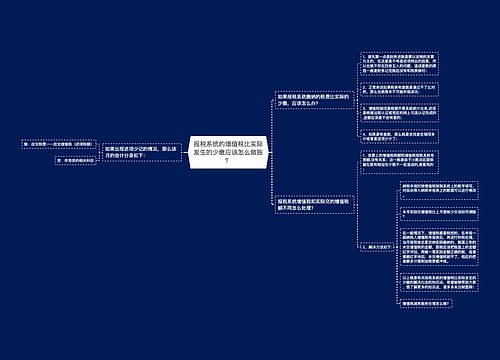 报税系统的增值税比实际发生的少缴应该怎么做账？