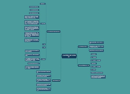 企业所得税计算方法有哪些？