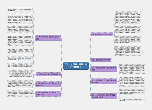 定了！社保重大调整！你还不知道？！