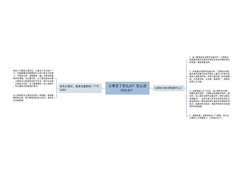 公章丢了怎么办？怎么进行补办？