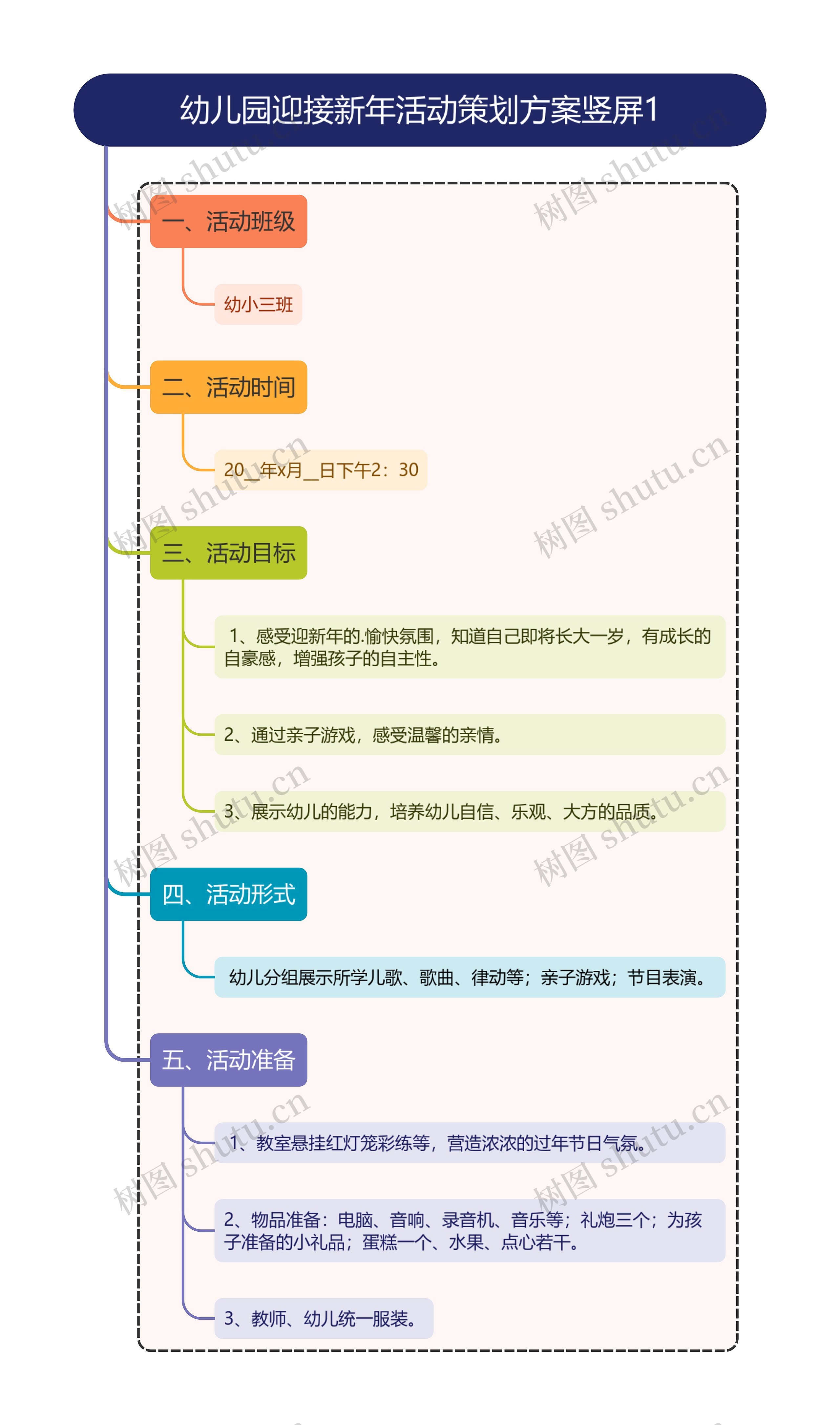 幼儿园迎接新年活动策划方案竖屏1