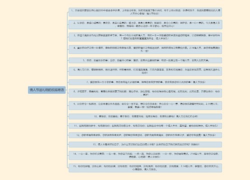 情人节送礼物的祝福寄语逻辑图