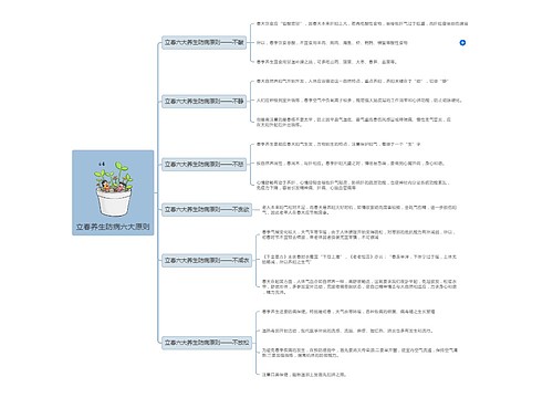 立春养生防病六大原则