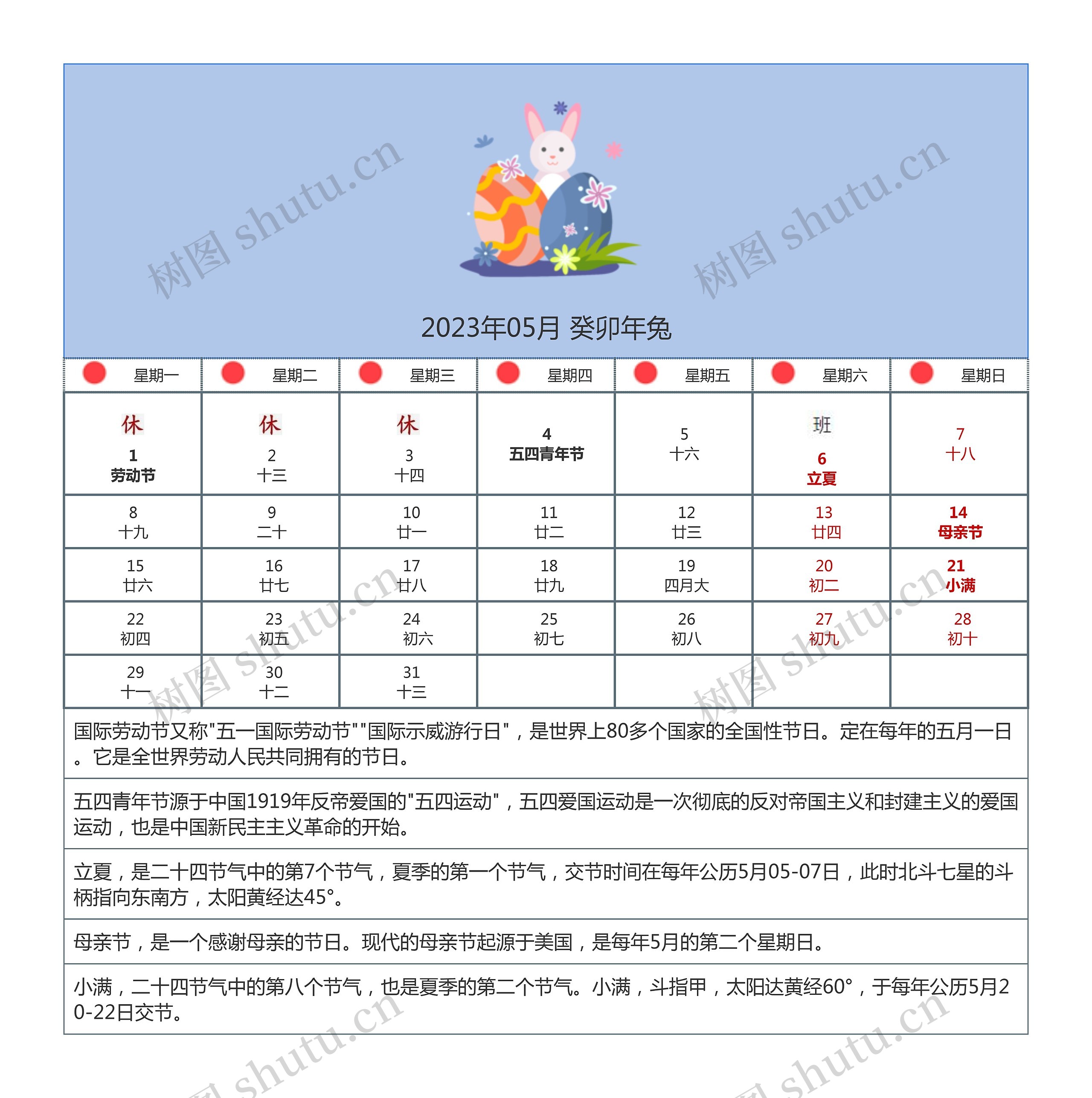 2023年05月 癸卯年兔思维导图