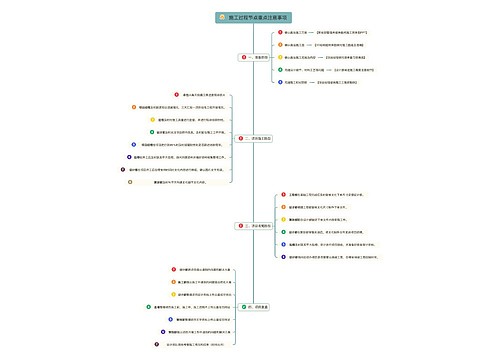 施工过程节点重点注意事项
