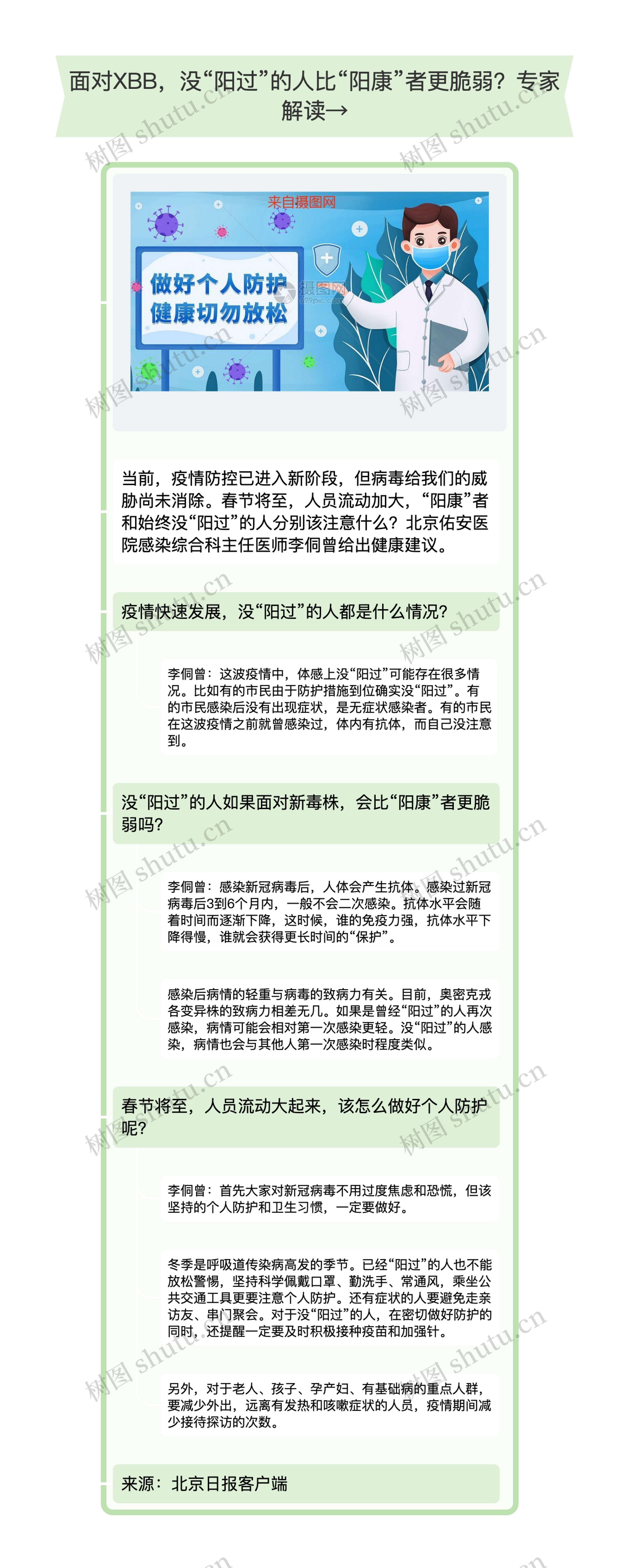 面对XBB，没“阳过”的人比“阳康”者更脆弱 专家解读→思维导图