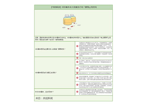 【专家解读】XBB毒株会大规模流行吗？要囤止泻药吗