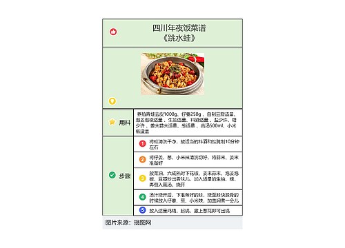 四川年夜饭菜谱《跳水蛙》