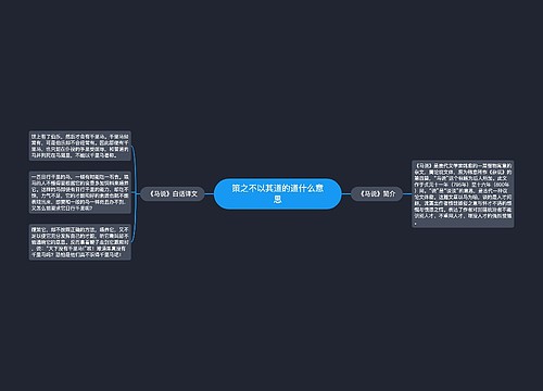 策之不以其道的道什么意思